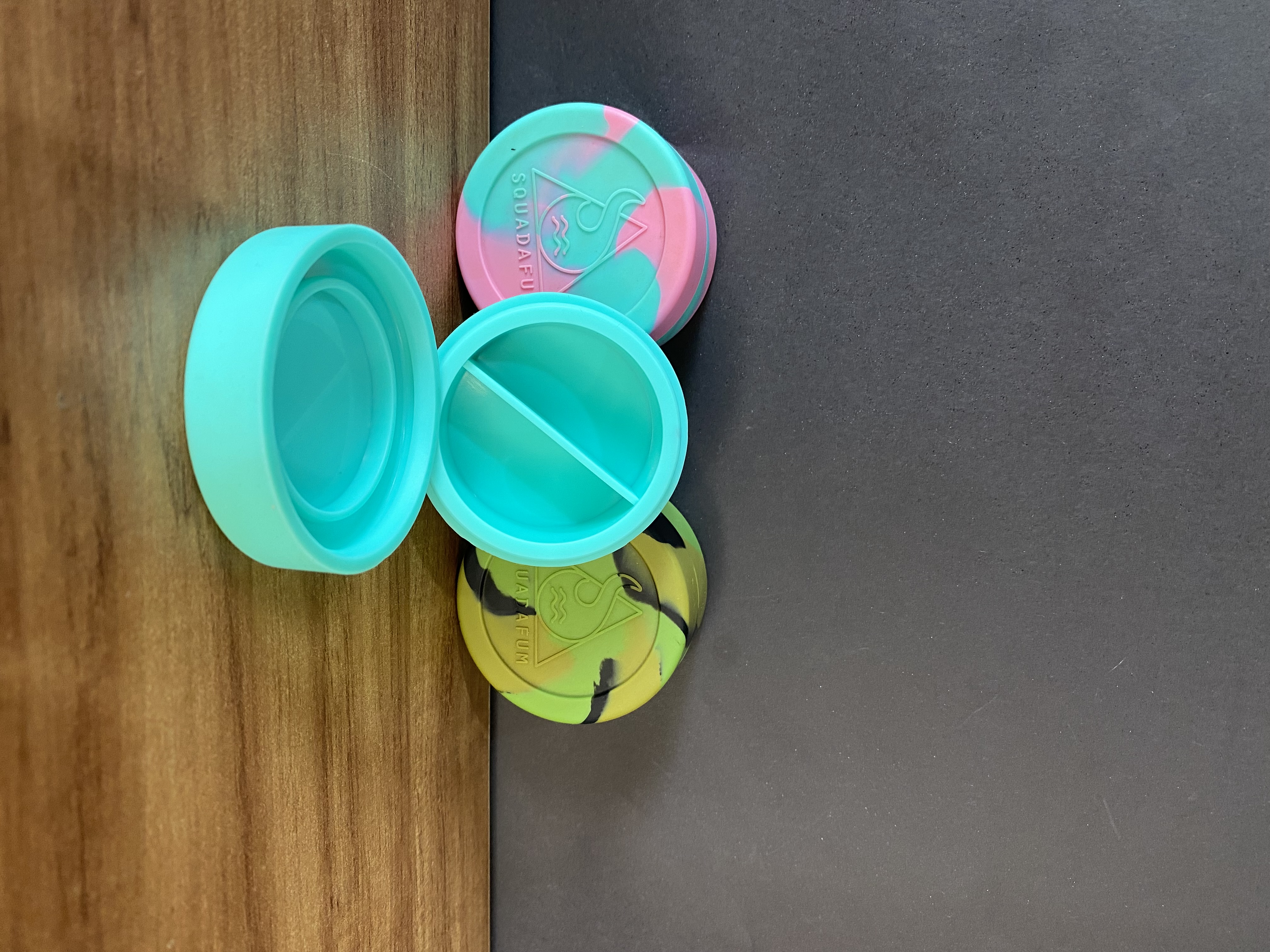 Armazenador Squadafum redondo 2 divisórias